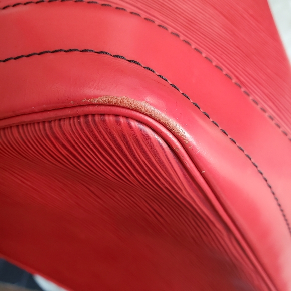 Louis Vuitton Red Epi Noe Large Bucket Bag Leather - Picture 10 of 16